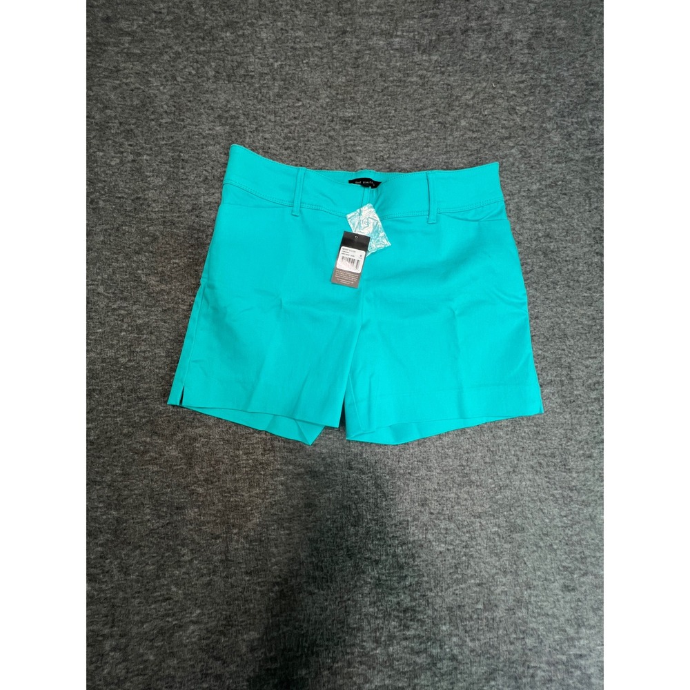 The Limited Tailored Shorts Womens 4 Ceramic Teal Blue Cotton Stretch LMD180SS